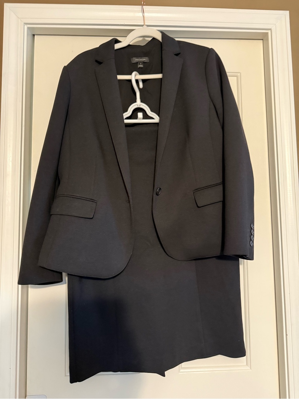 Ann Taylor Black Women's Suit Jacket and Skirt